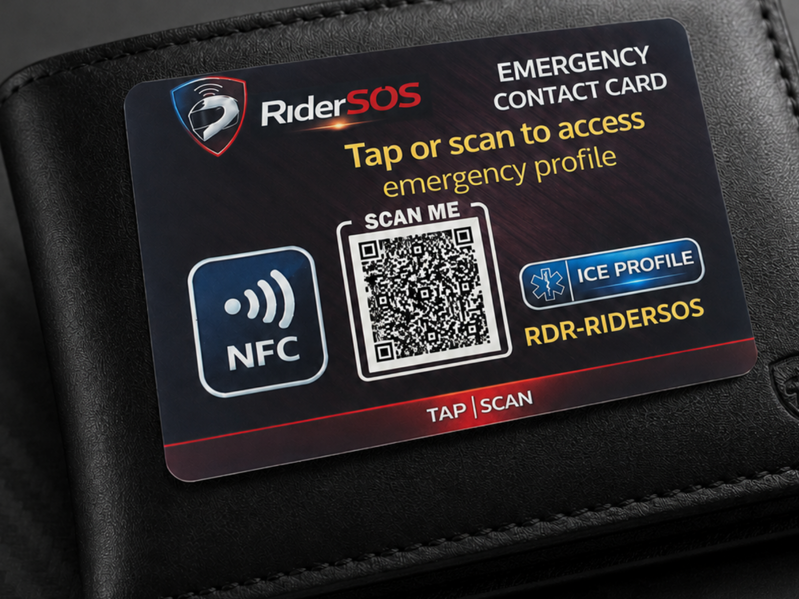 Emergency Card ready for wallet carry