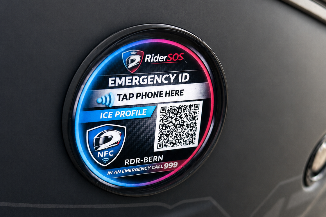 RiderSOS Emergency Helmet Tag - thumbnail 2